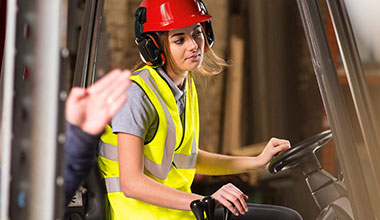 Photo of a person working